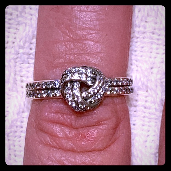 Pandora Jewelry - Authentic Pandora Sparkling Love Knot Ring Pandora Jewelry - Authentic Pandora Sparkling Love Knot Ring